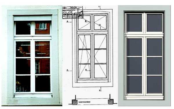 {3D-model of window}