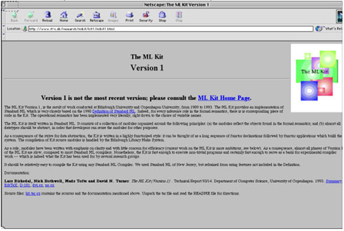 The ML Kit Home Page