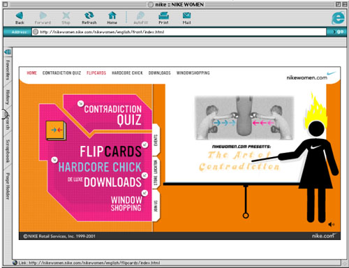 Nike site screen