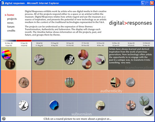 Digital Responses screen