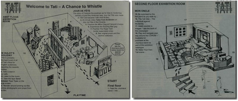 Exhibition plan: Tati - A Chance to Whistle
