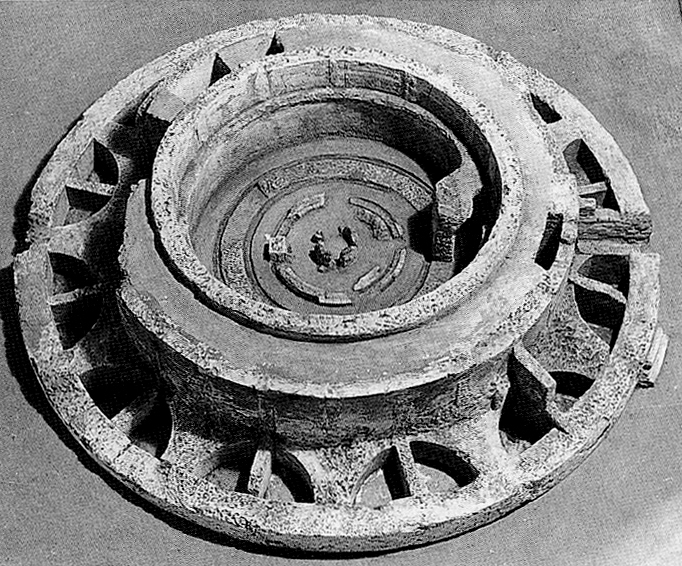 Model of Mausoleum Augusti: From H. von Hesberg and S. Panciera