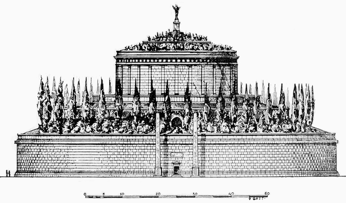 Reconstruction of the Mausoleum Augusti by G. Gatti