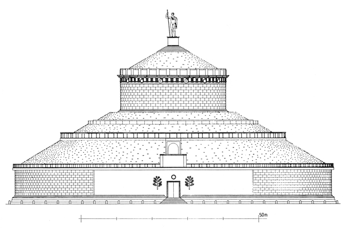 Reconstruction of the Mausoleum Augusti by H. von Hesberg
