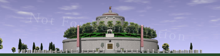 Mausoleum Augusti with statue on foot