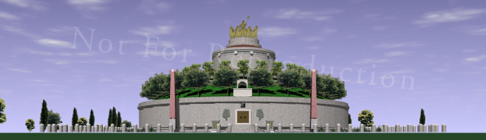 Mausoleum Augusti with quadrigae